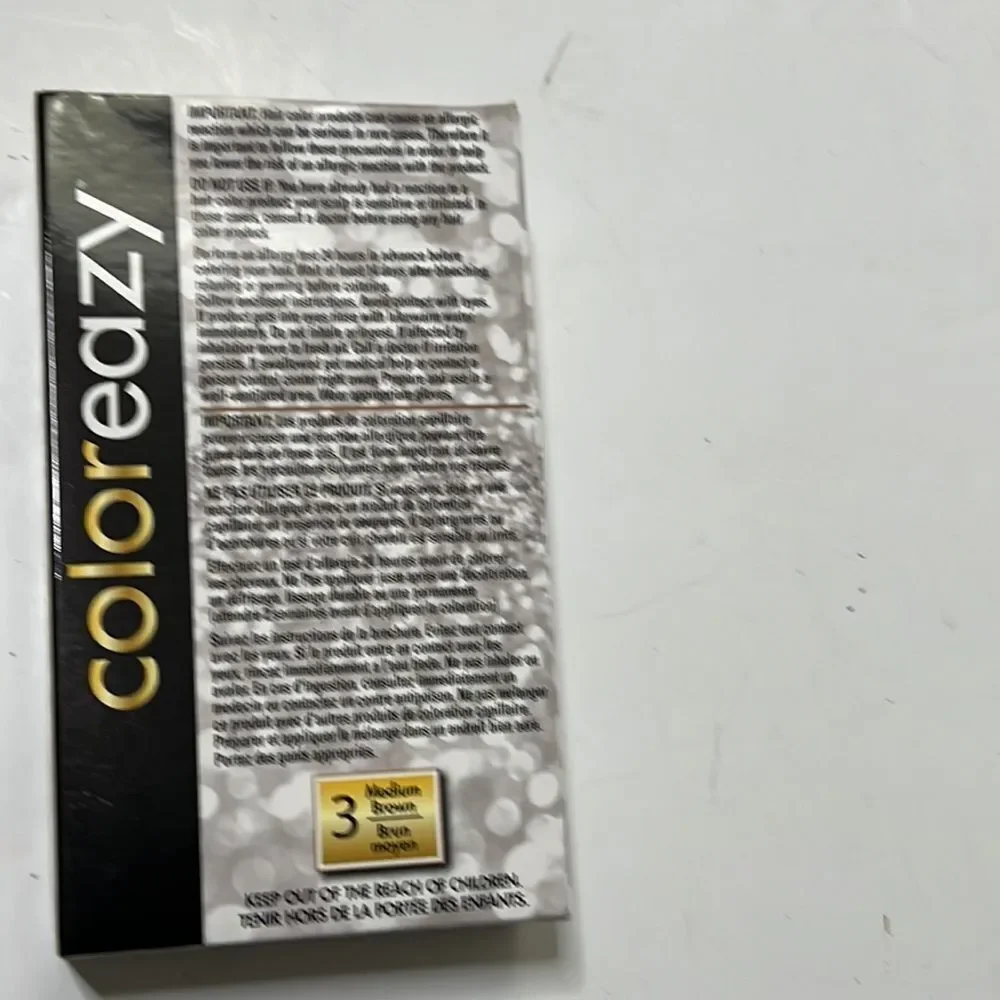 NWT COLOREAZY PERMANENT‎ CREAM COLOR MEDIUM AUBURN
